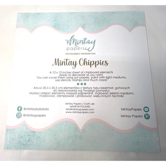 Mintay Chippies Chipboard Decor Elements Carousel Set  MT-CHIP2-D42 - Picture 3 of 4